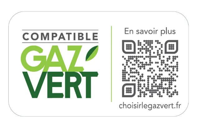 Logo compatible Gaz Vert QR code
