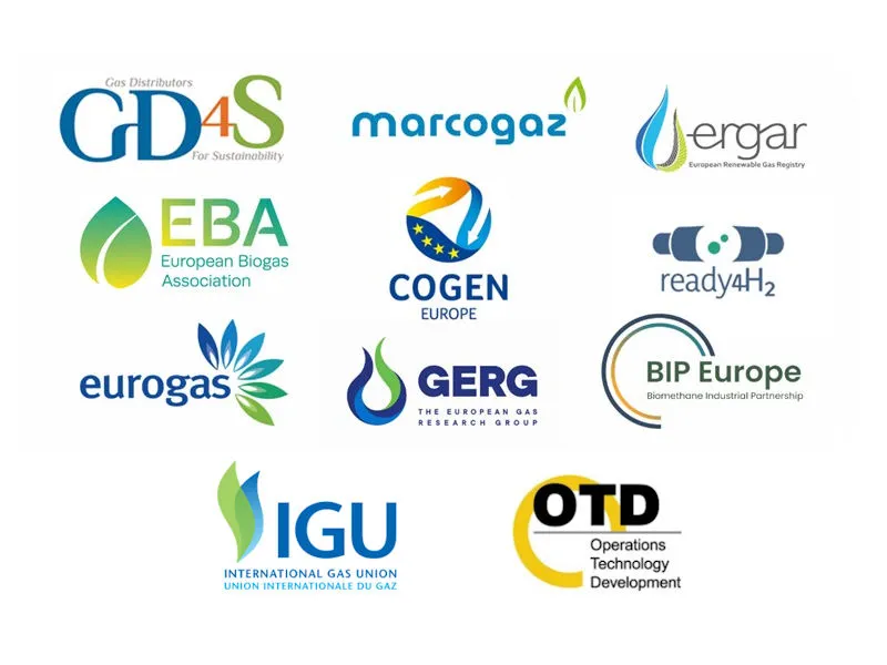 En plus de GD4S, GRDF est partenaire de Marcogaz, Ergar, l’EBA (European Biogas Association), Cogen Europe, Ready4H2, Eurogas, GERG, BIP Europe, l’IGU (Union internationale du gaz) et de l’OTD (Operation Technology Development)