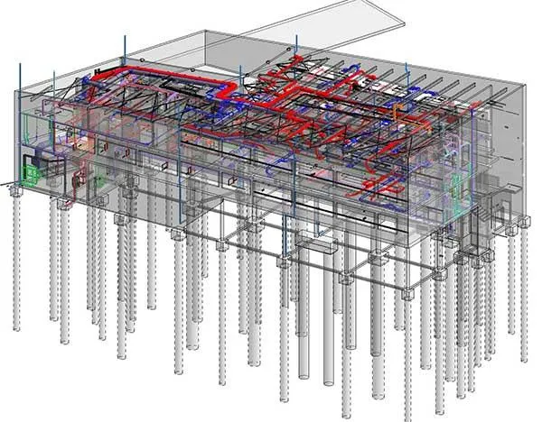 Plan du campus de Charleville (08) réalisé en BIM avec un logiciel BIM Revit